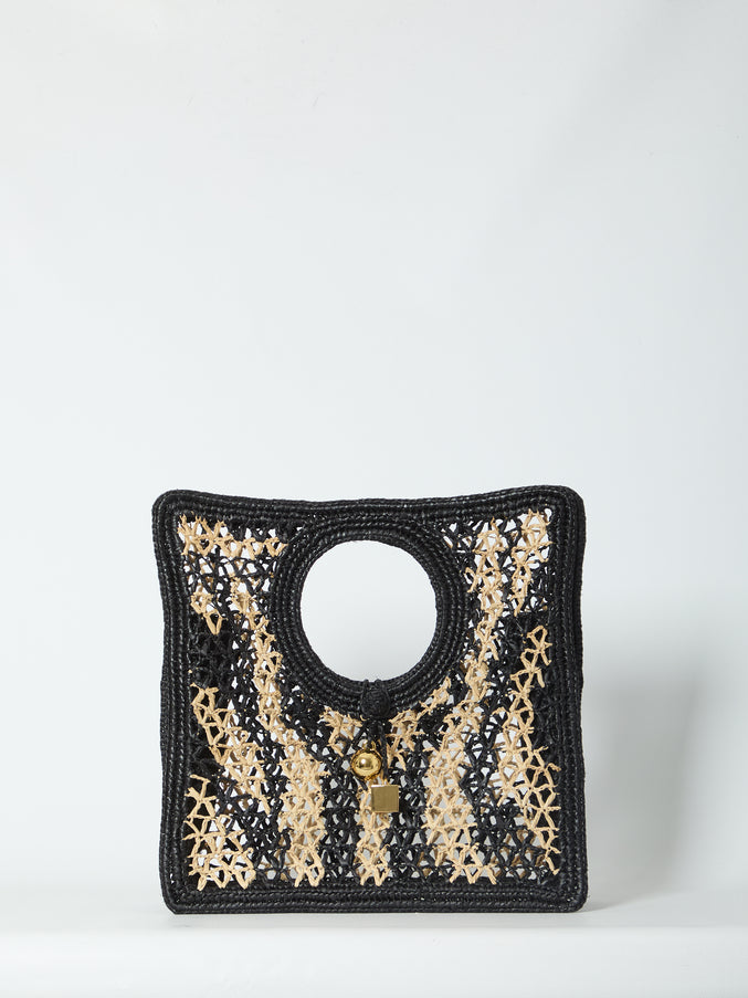 Jacquemus Square Beach Bag QT Black