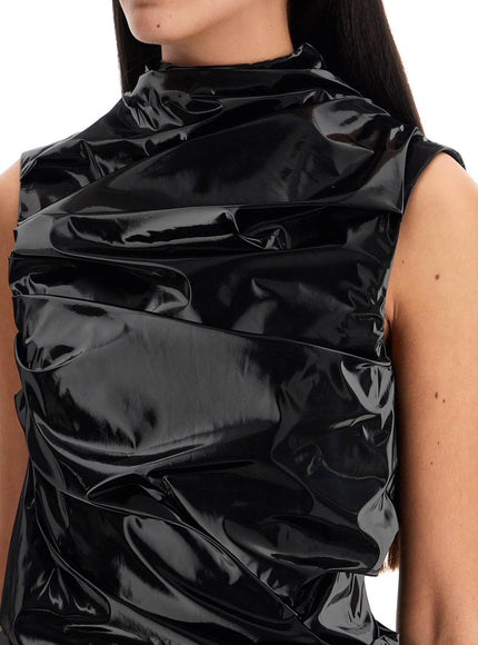 Alexander Mcqueen laminated jersey dress