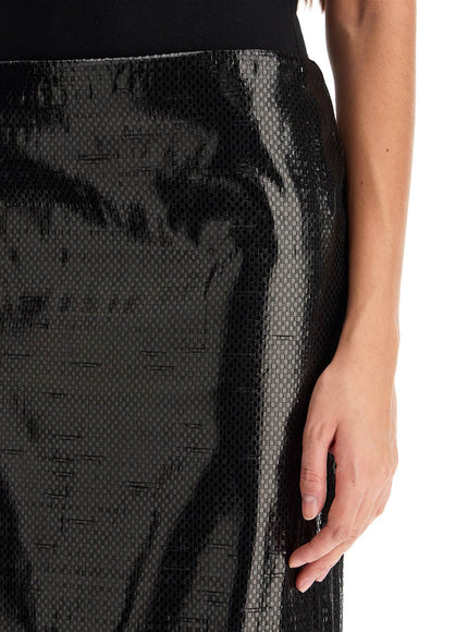 Alexander Mcqueen silk tarpaulin skirt