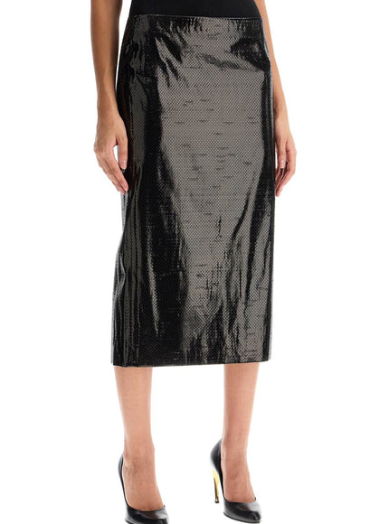 Alexander Mcqueen silk tarpaulin skirt