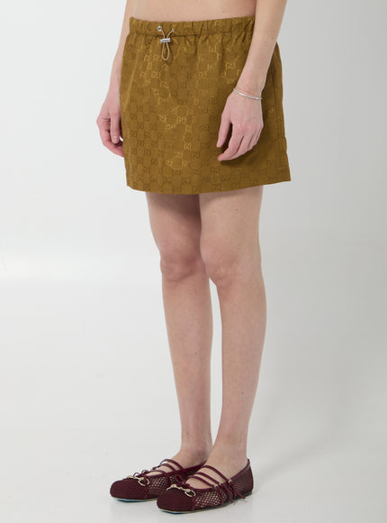 Gucci Gg Nylon Skirt