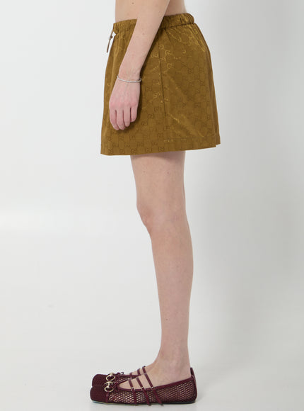 Gucci Gg Nylon Skirt
