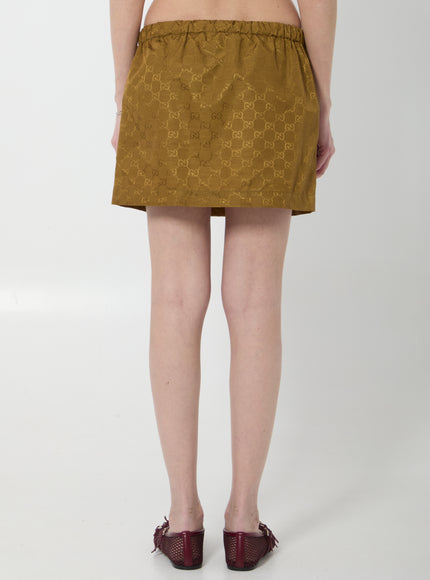Gucci Gg Nylon Skirt