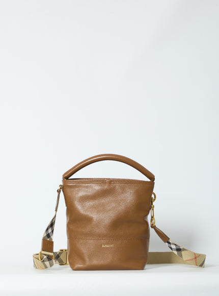 Burberry B Clip Bucket Bag QT Brown
