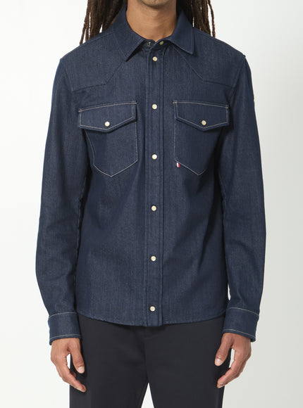 Moncler Denim Overshirt Blue