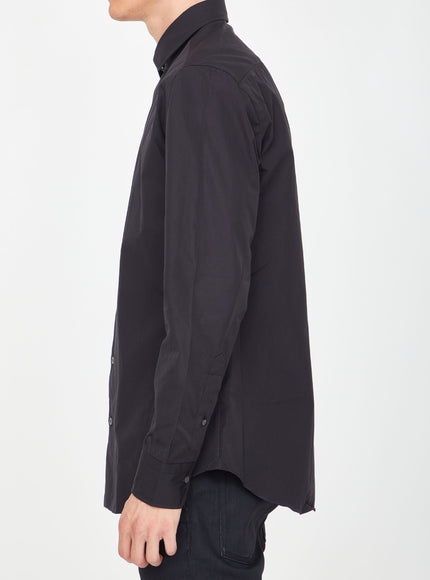 Salvatore Piccolo Black Cotton Shirt