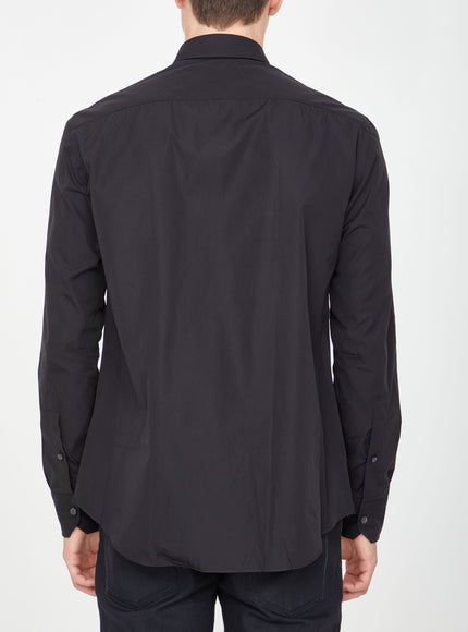 Salvatore Piccolo Black Cotton Shirt