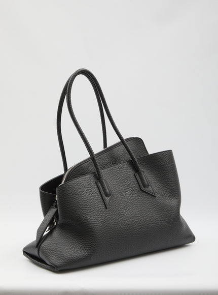 The Attico La Passeggiata Top Handle Black Medium