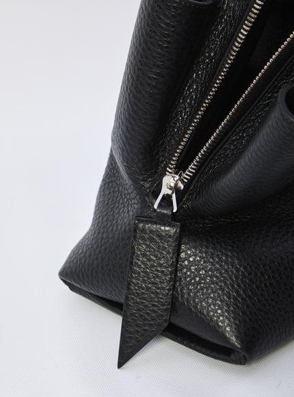The Attico La Passeggiata Top Handle Black Medium