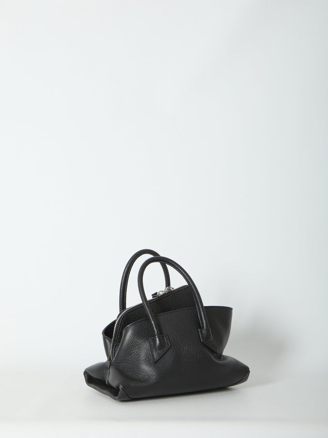 The Attico La Passeggiata Top Handle Black Bag Mini