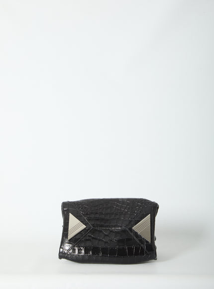 The Attico La Passeggiata Top Handle Black Bag Mini