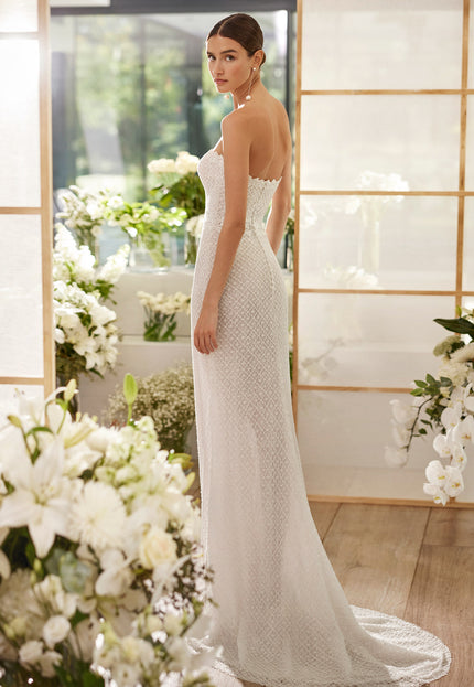 Rosa Clará Couture Miranda Strapless Lace Wedding Dress