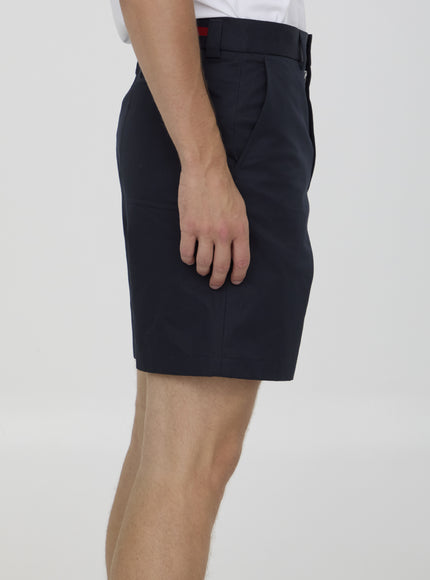 Gucci Bermuda Shorts In Double Cotton Twill