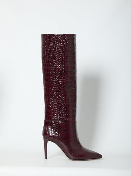 Paris Texas Rouge Noir Stiletto Boots 85 Bordeaux
