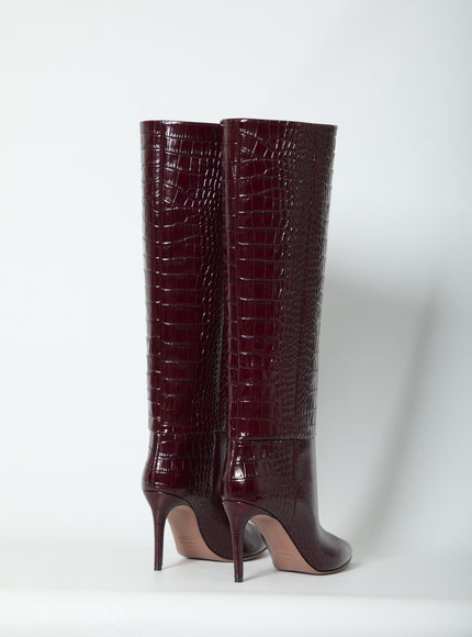 Paris Texas Rouge Noir Stiletto Boots 85