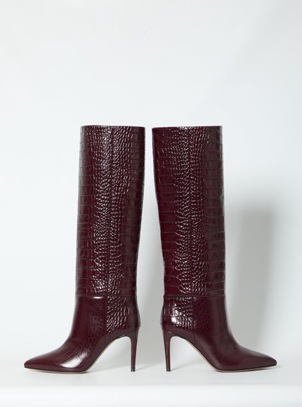 Paris Texas Rouge Noir Stiletto Boots 85