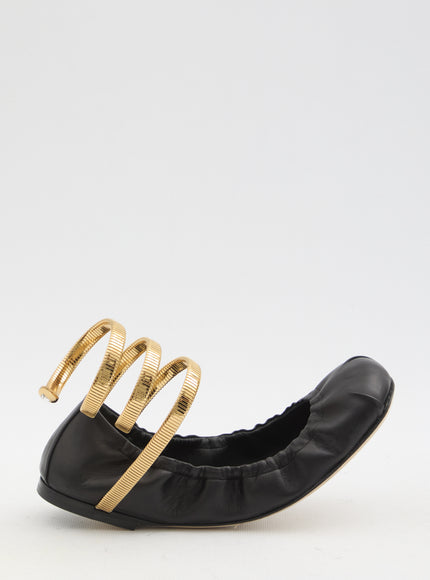 Rene Caovilla Juniper 10 Ballerinas Black