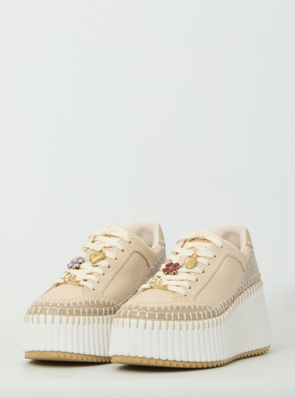 Chloe Nama Wedge Sneakers