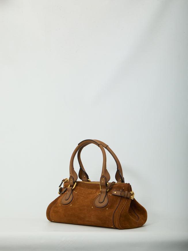 Chloe Paddington Suede Leather Bag