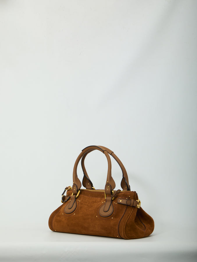 Chloe Paddington Suede Leather Bag