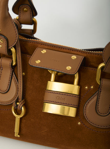 Chloe Paddington Suede Leather Bag
