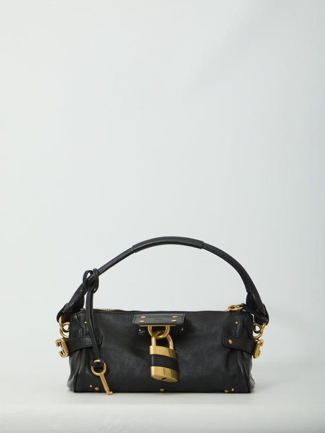 Chloe Small Paddington Bag With Shoulder Strap QT Black
