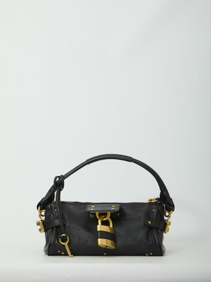 Chloe Small Paddington Bag With Shoulder Strap QT Black