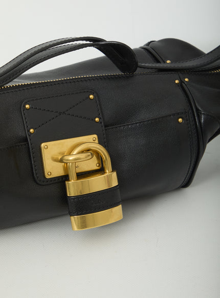 Chloe Grained Leather Paddington Crossbody Bag