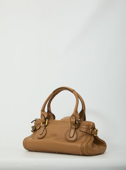Chloe Paddington Grained Leather Bag
