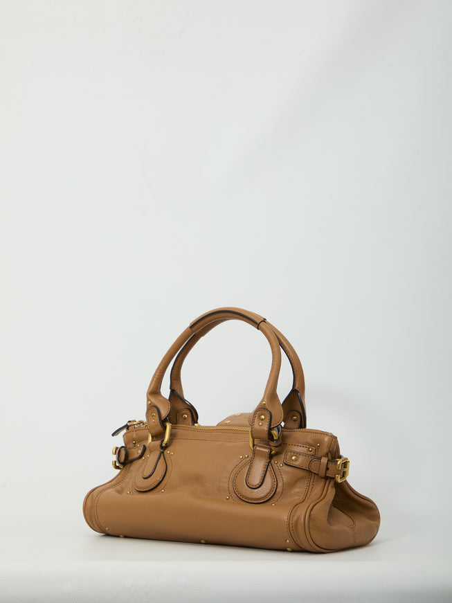 Chloe Paddington Grained Leather Bag