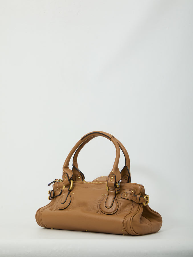 Chloe Paddington Grained Leather Bag