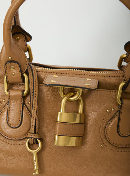 Chloe Paddington Grained Leather Bag