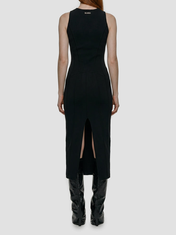 The Attico Sculptural Midi Dress