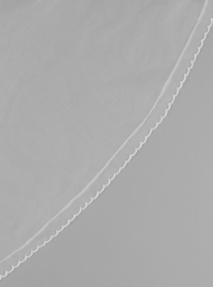 Rosa Clará Couture Scalloped Edge Tulle Bridal Veil