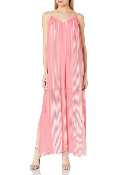 Amanda Uprichard Two-Tone Accordion Dress