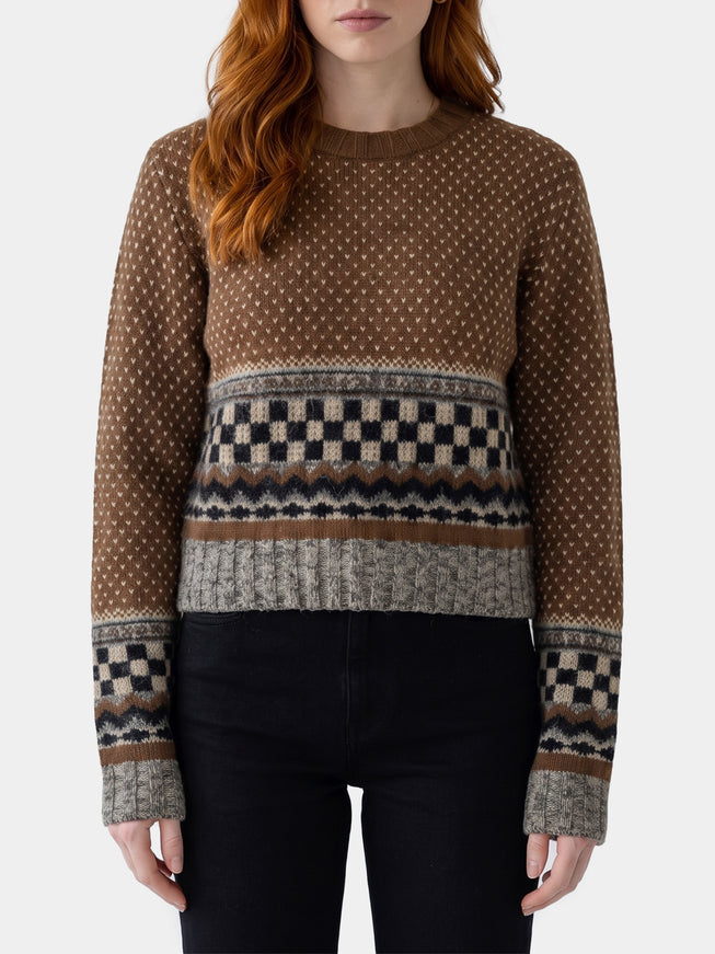 Golden Goose Journey Crewneck Sweater Brown