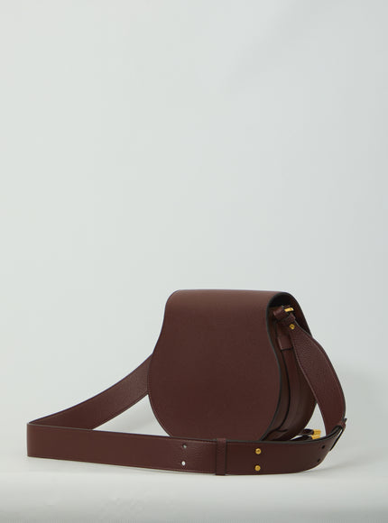 Chloe Marcie Saddle Bag In Grained Leather