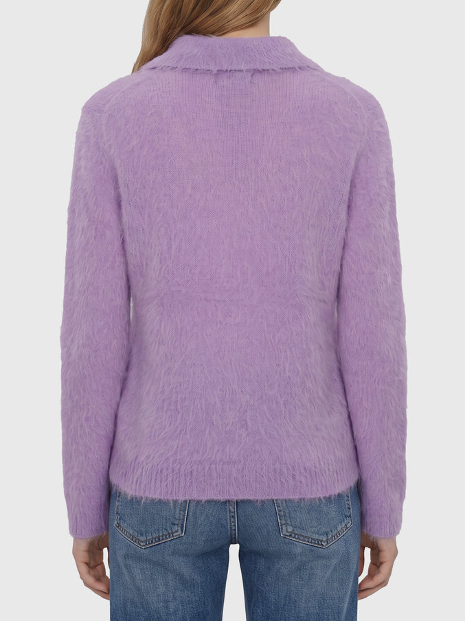 Chloe Dreamy Lavander Polo-style Pullover