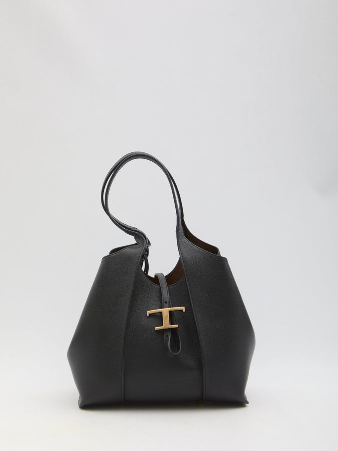 Tod's T Timeless Small Shopping Bag QT Black