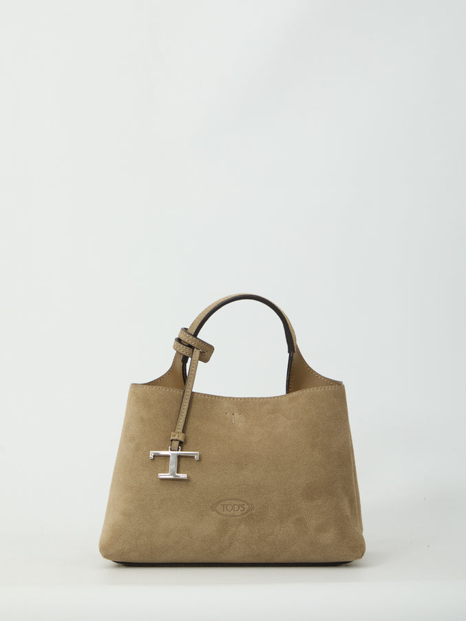 Tod's Micro Suede Leather Bag QT Brown