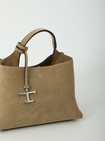 Tod's Micro Suede Leather Bag