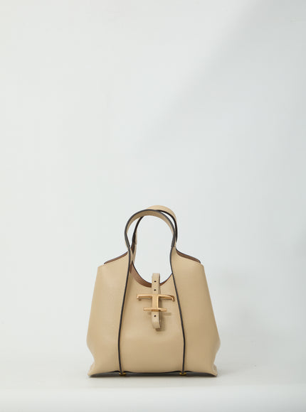 Tod's Mini T Timeless Shopping Bag QT Beige