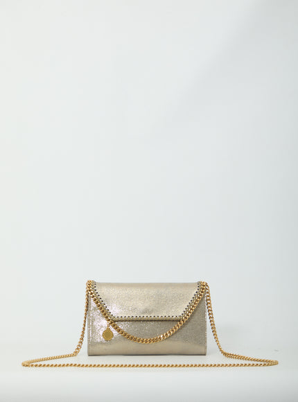 Stella Mccartney Falabella Wallet On Chain Crossbody Bag QT Gold