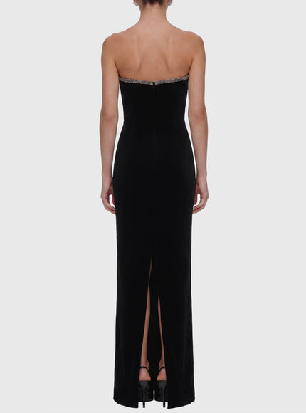 Self Portrait Maxi Velvet Dress