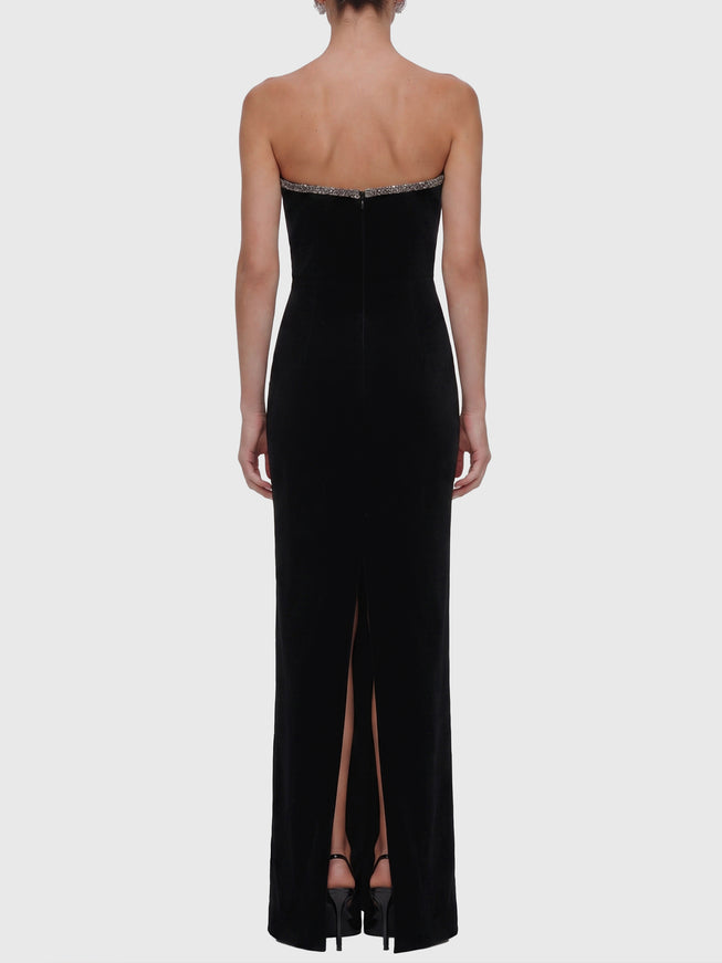 Self Portrait Maxi Velvet Dress