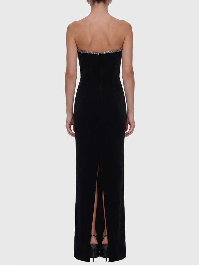 Self Portrait Maxi Velvet Dress