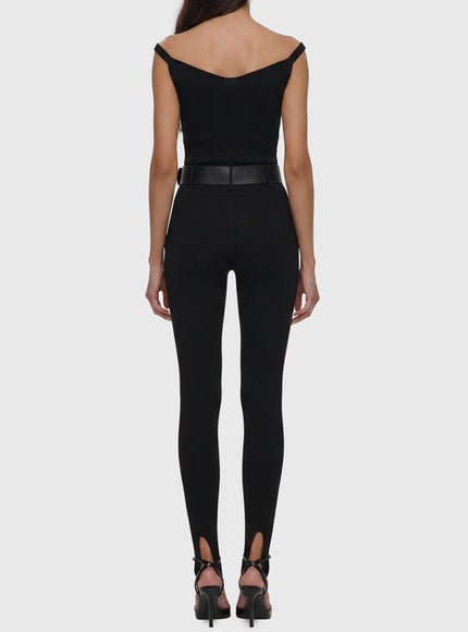 Self Portrait Black Knit Top