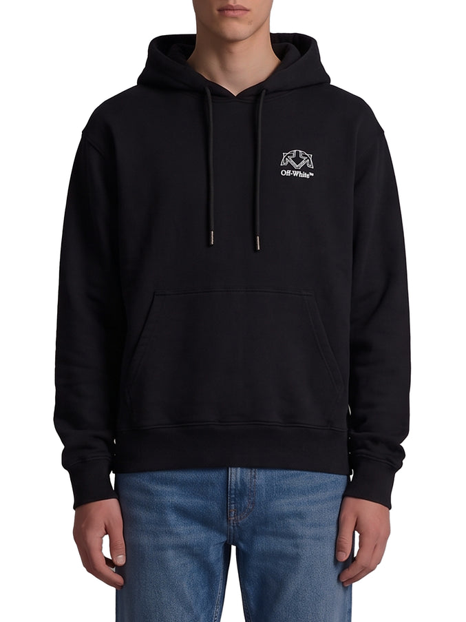 Off White Offline Half Arrow Skate Hoodie Black
