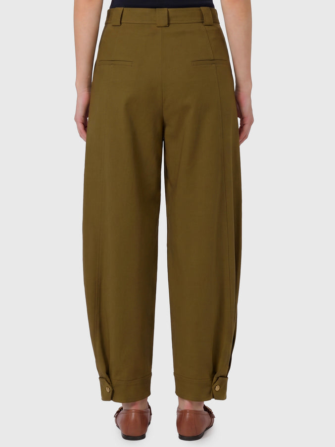 Max Mara Adorni Stretch Cotton Canvas Trousers