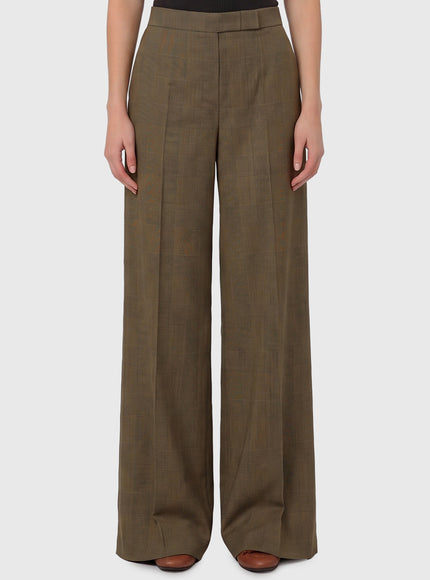 Max Mara Netto Prince Of Wales Wool Trousers N A